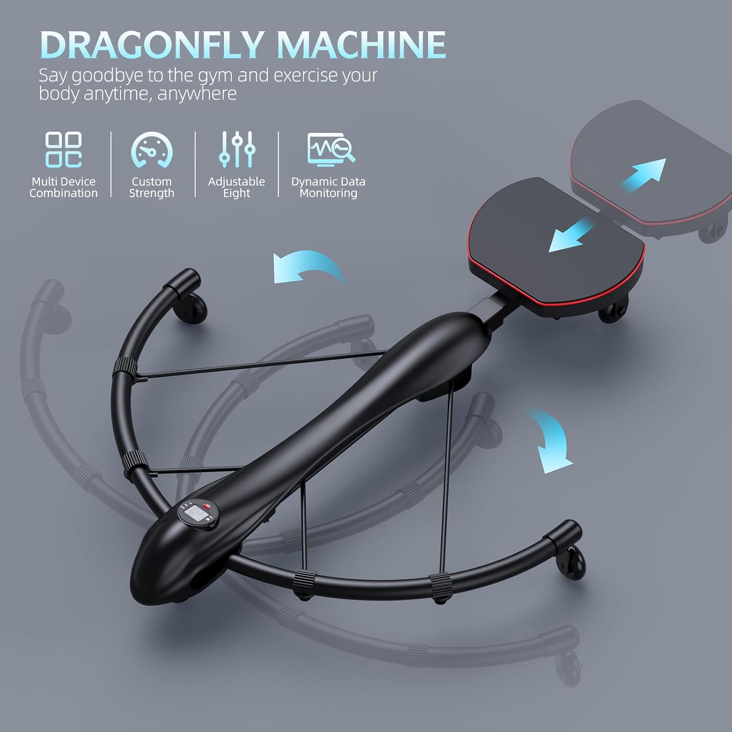 4-in-1 Core Trainers Dragonfly Rowing Machine