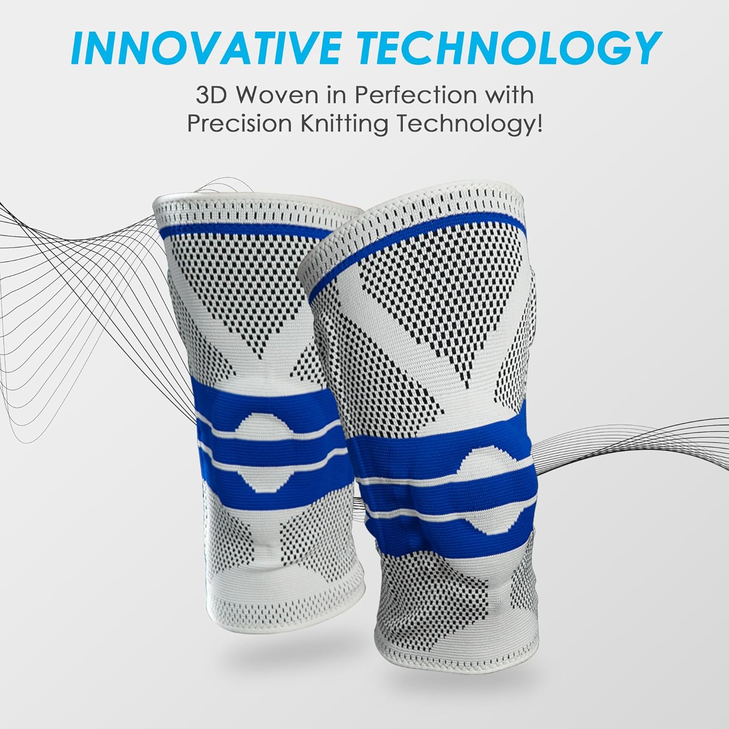 Knee Brace with Patella Gel Pad & Side Stabilizers